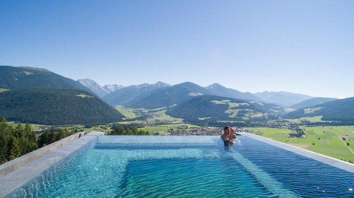 dolomites hotel infinity pool