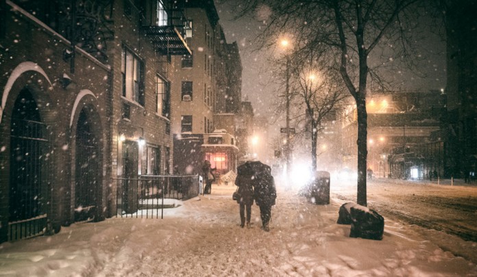 how much snow does new york city get per year