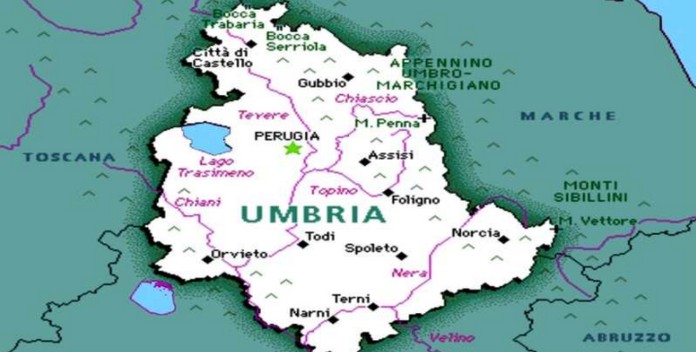 umbria tourist map