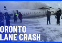 A Delta Airlines has crash landed on Toronto
