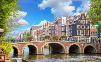 Amsterdam canals and city center in 2025 with updated tourist safety guide