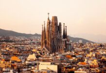 Barcelona skyline and Sagrada Familia in 2025 with updated tourist safety guide