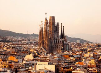 Barcelona skyline and Sagrada Familia in 2025 with updated tourist safety guide
