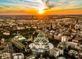 Belgrade Serbia skyline and safest neighborhoods for tourists in 2025
