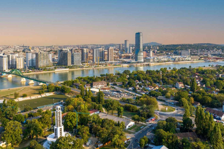 Belgrade showing safe and unsafe districts for travelers in 2025