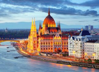 Budapest Hungary skyline and safest tourist districts in 2025 for travelers