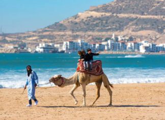 Casablanca Morocco coastline and Ain Diab Corniche safe tourist district 2025