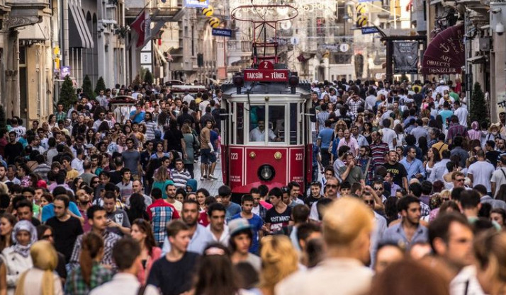 Crowded Istiklal Street in Istanbul showing pickpocket hotspots and safety tips for 2025 travelers