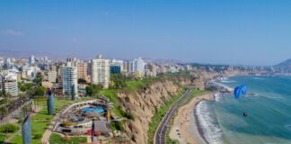 Lima Peru coastline and safest tourist districts in 2025 including Miraflores and Barranco