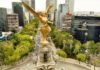 Mexico City Angel of Independence skyline view with updated 2025 tourist safety guide