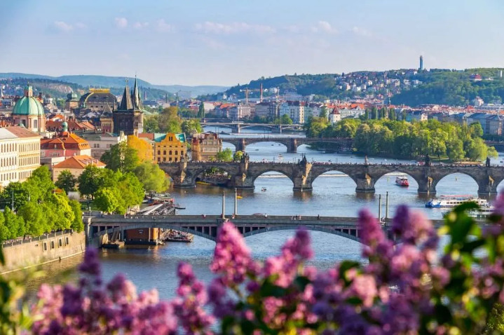 Prague Czech Republic skyline with safe tourist districts and 2025 safety guide