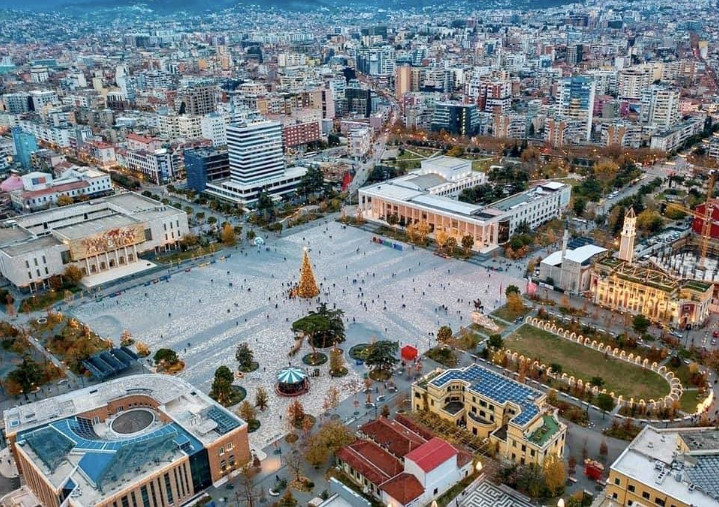 Tirana city center 2025 showing safe tourist areas and night safety tips