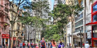 Map overview of safest areas in Sao Paulo including Jardins Moema and Vila Olimpia 2025