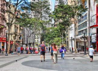 Map overview of safest areas in Sao Paulo including Jardins Moema and Vila Olimpia 2025