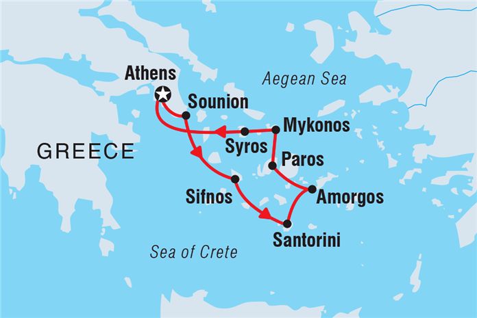 Greek Islands Itinerary