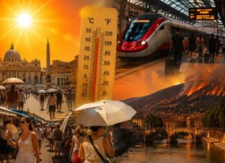 Italy declares red Heatwave (44C) alert in 15 Cities
