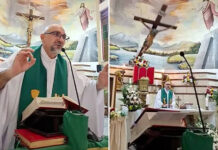 Horrific moment Priest Killed by falling Crucifix during livestreamed Mass Catholic priest in Ecuador
